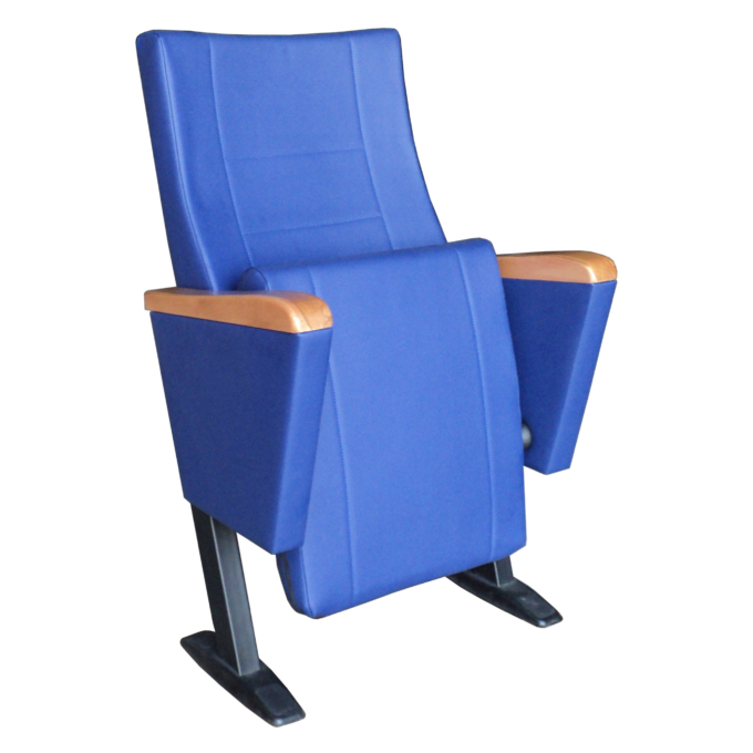 Durable Theater Chair with high quality sponges and wooden armrest
